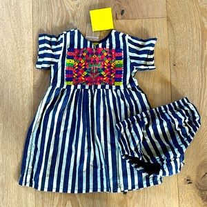 Roberta Roller Rabbit NWT Aline dress w matching bloomer. Size 2